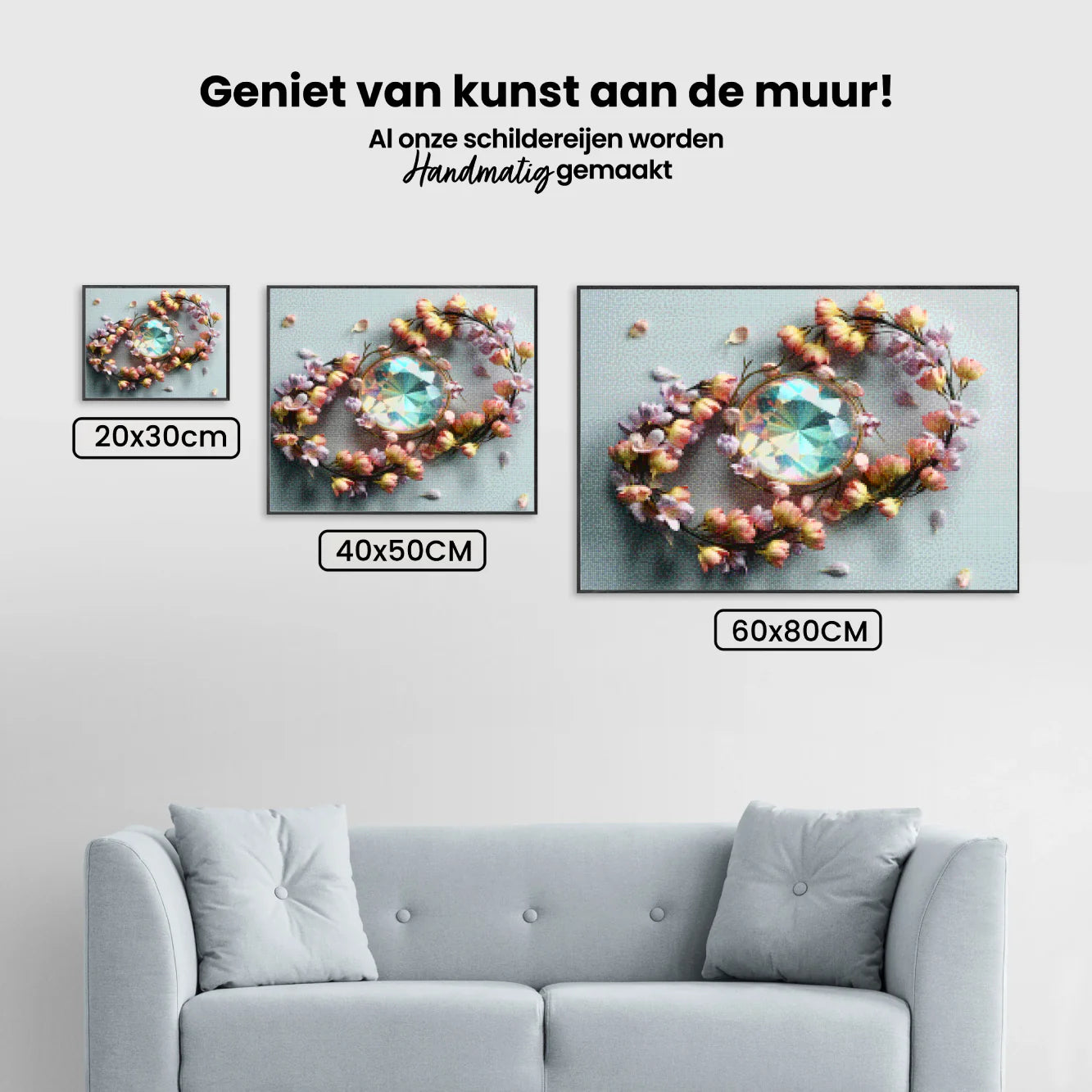 Diamond Painting - Pétales de fleurs en silence