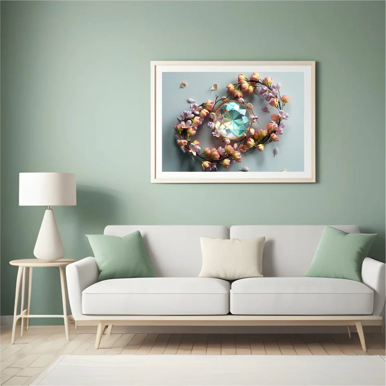 Diamond Painting - Pétales de fleurs en silence