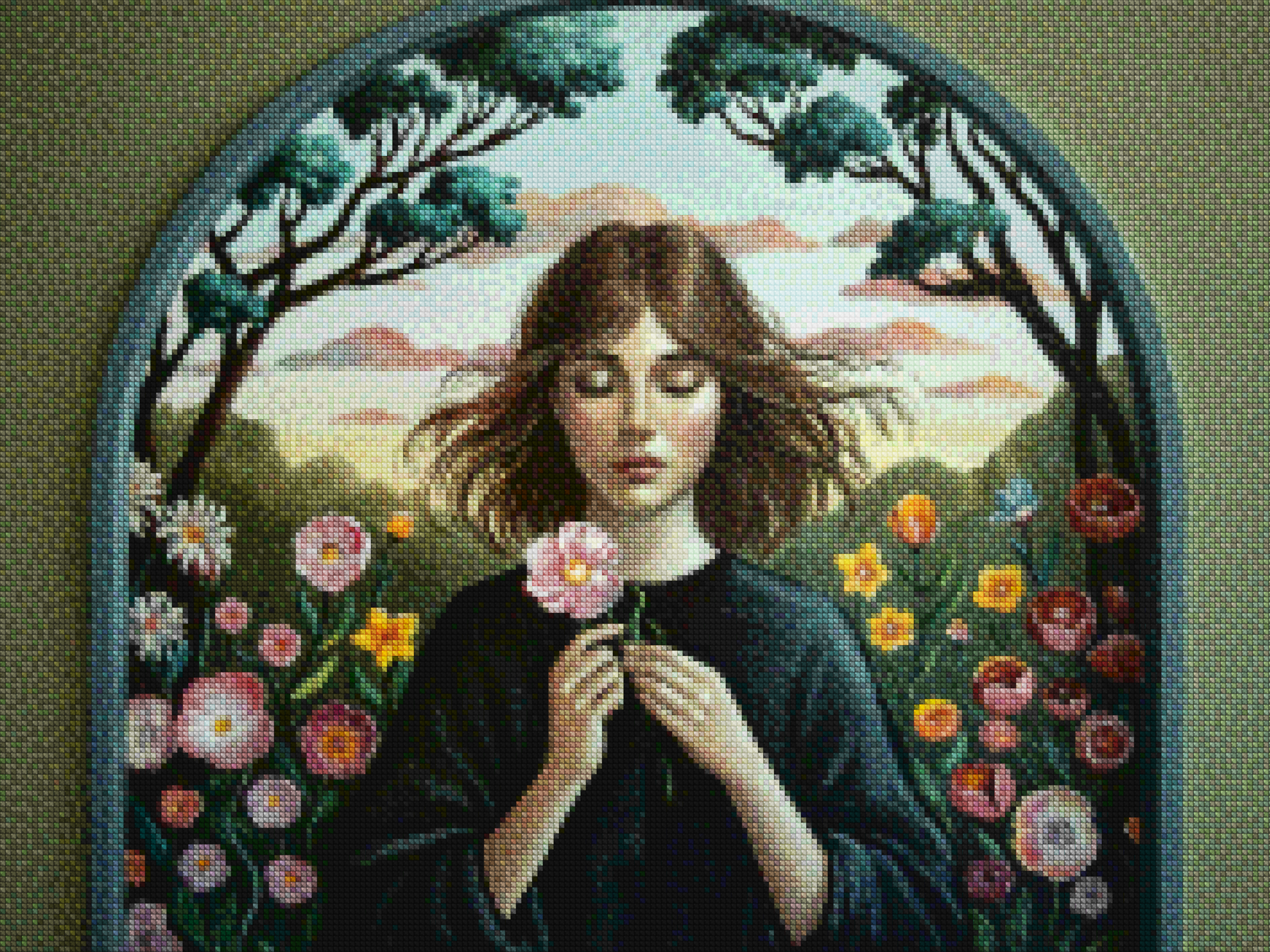 Diamond Painting - Rêve de pétales de fleurs