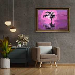 Diamond Painting - Boom au milieu du lac - SEOS Shop ®