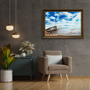 Diamond Painting - Bateau au bord de la mer - SEOS Shop ®