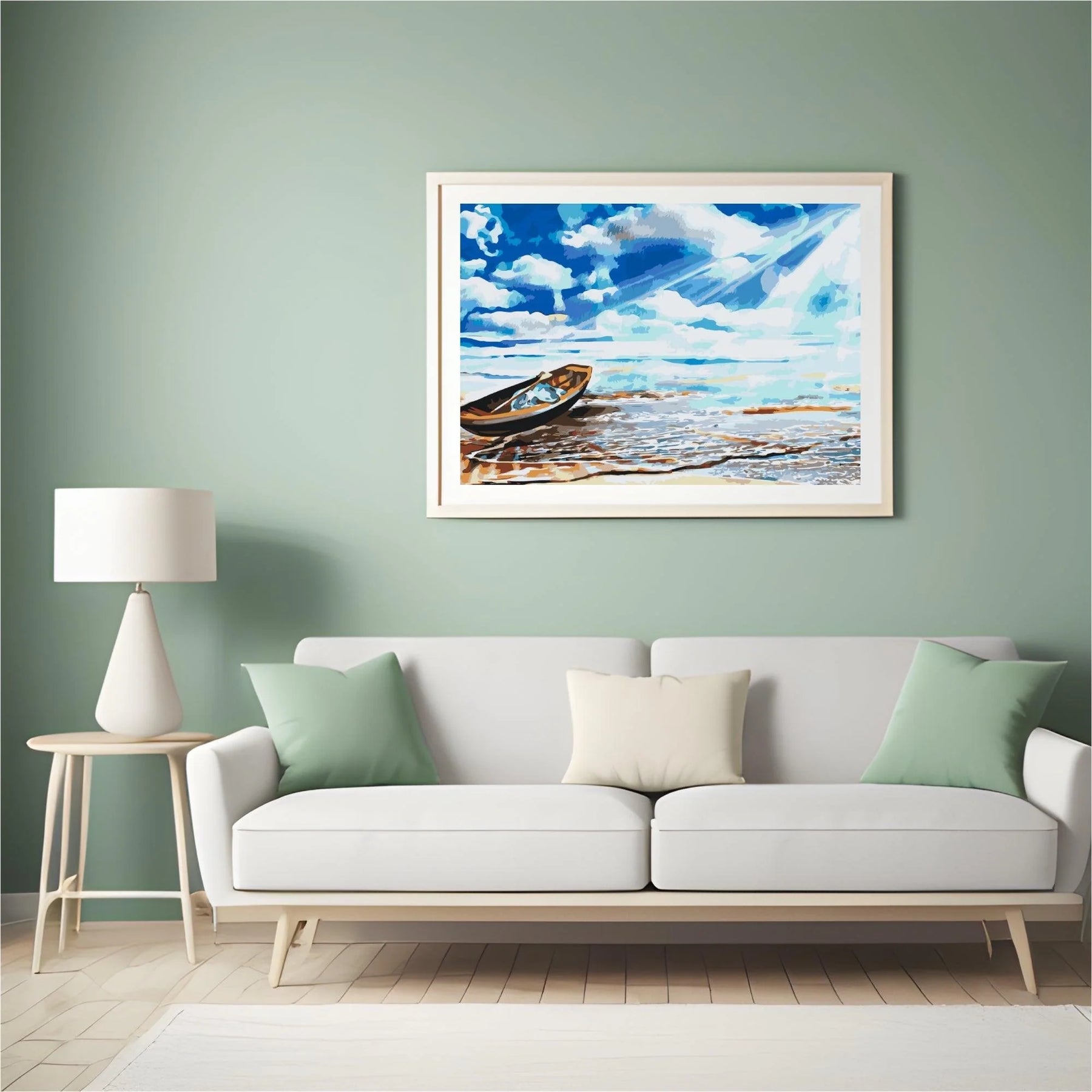 Diamond Painting - Bateau au bord de la mer - SEOS Shop ®