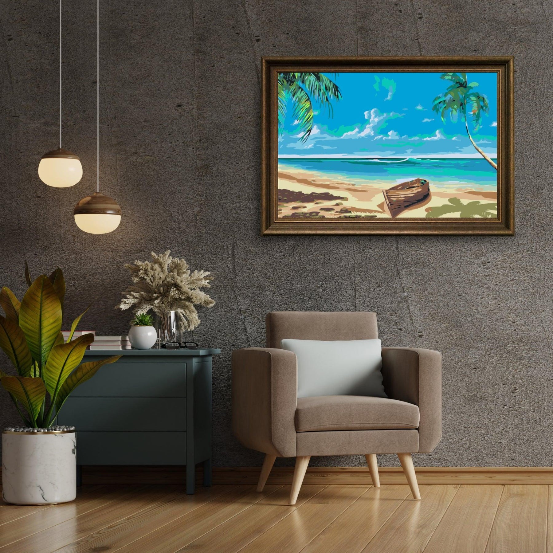 Diamond Painting - Bateau sur la plage - SEOS Shop ®