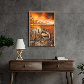 Diamond Painting - Petit bateau au bord de l'eau - SEOS Shop ®
