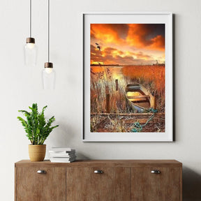 Diamond Painting - Petit bateau au bord de l'eau - SEOS Shop ®