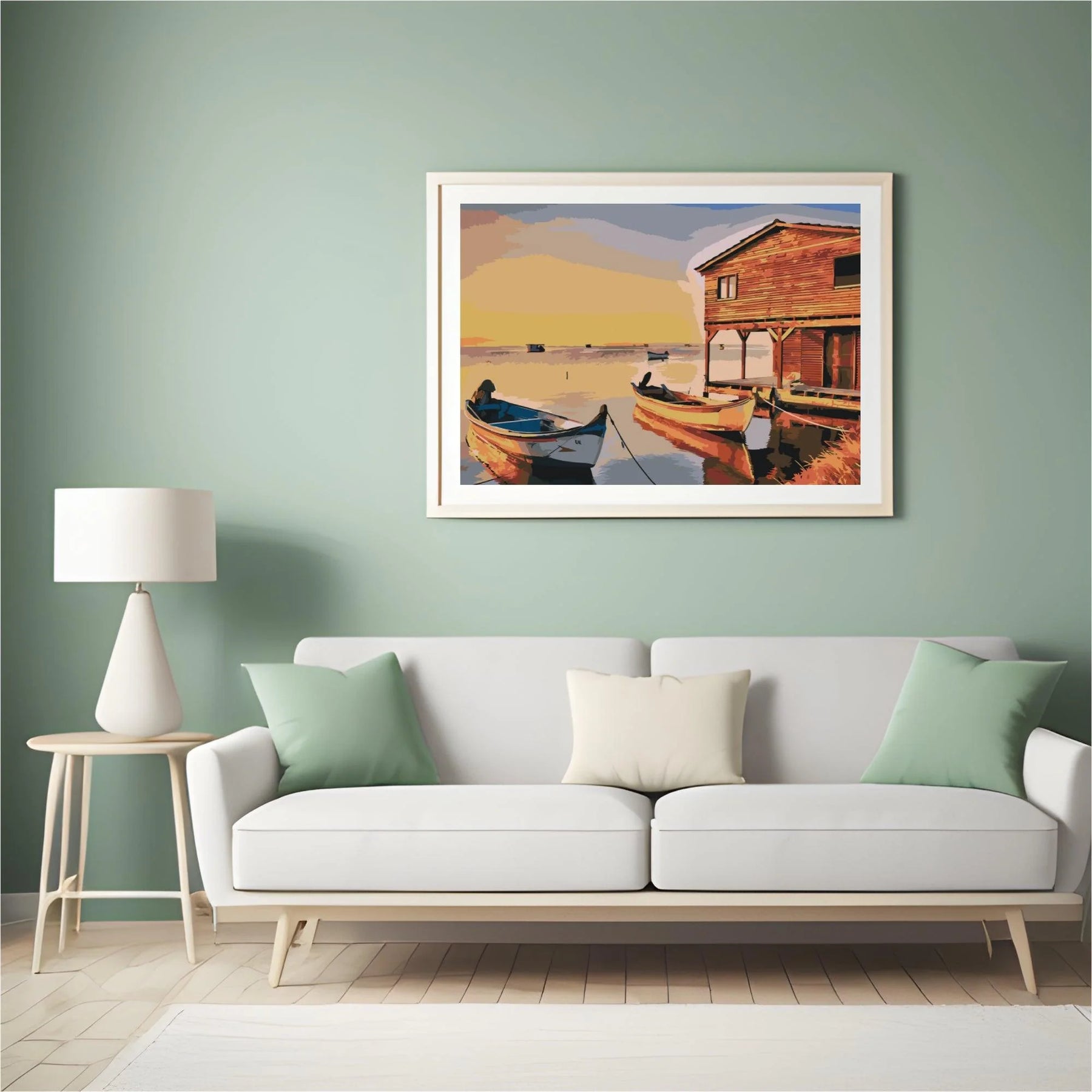 Diamond Painting - Bateaux et cabanes en bois - SEOS Shop ®