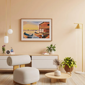 Diamond Painting - Bateaux et cabanes en bois - SEOS Shop ®