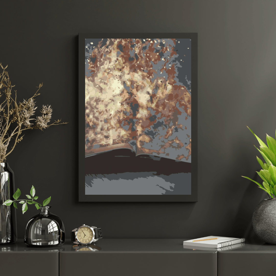Diamond Painting - Livre enflammé - SEOS Shop ®