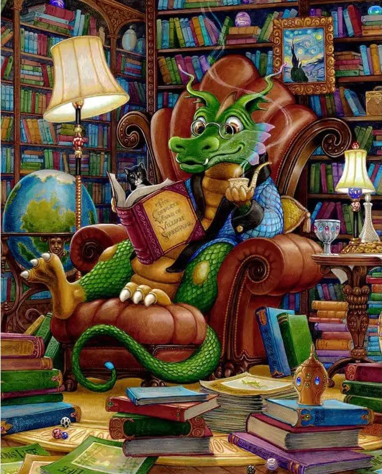 Diamond Painting - Le dragon lettré