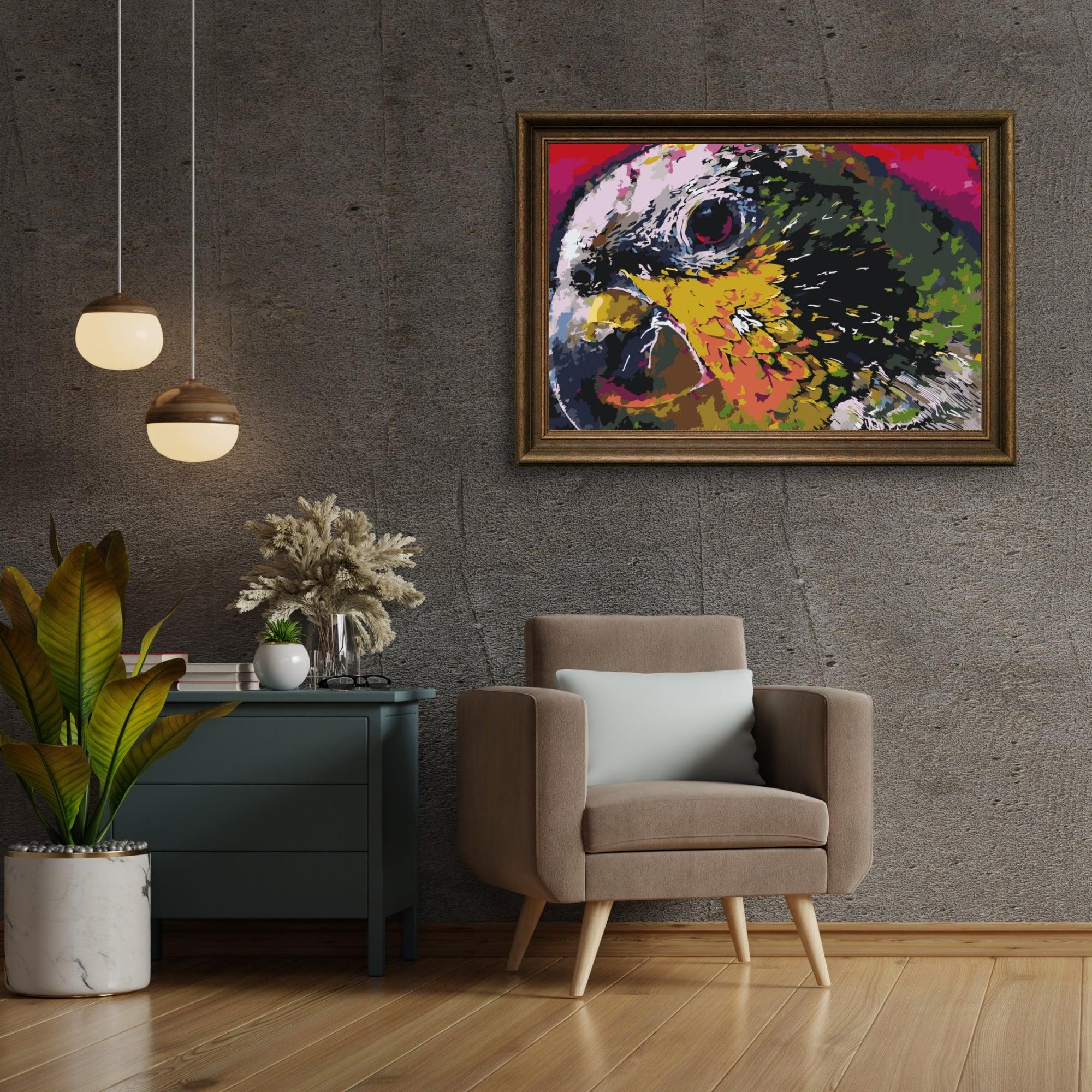 Diamond Painting - La tête d'un perroquet - SEOS®