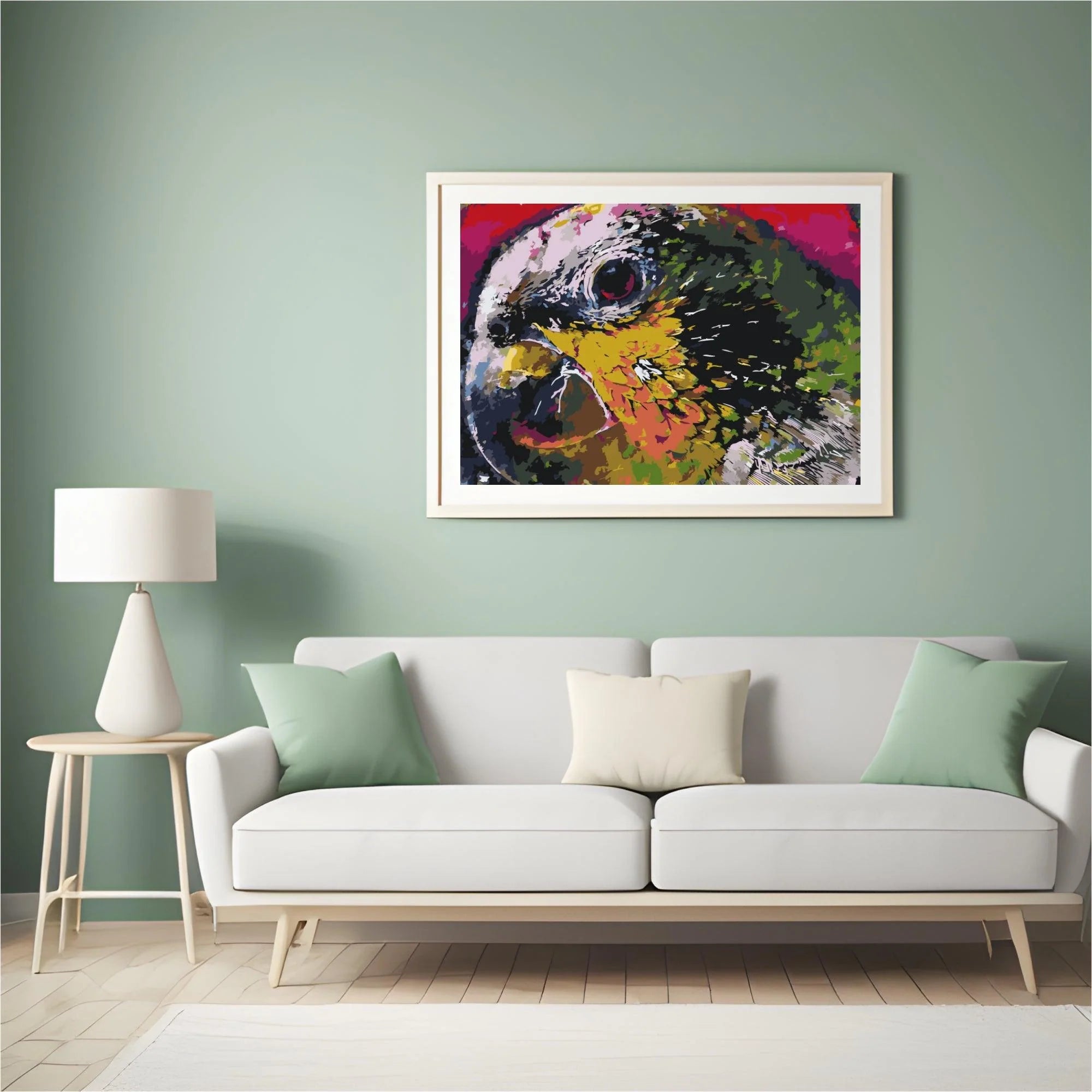 Diamond Painting - La tête d'un perroquet - SEOS®
