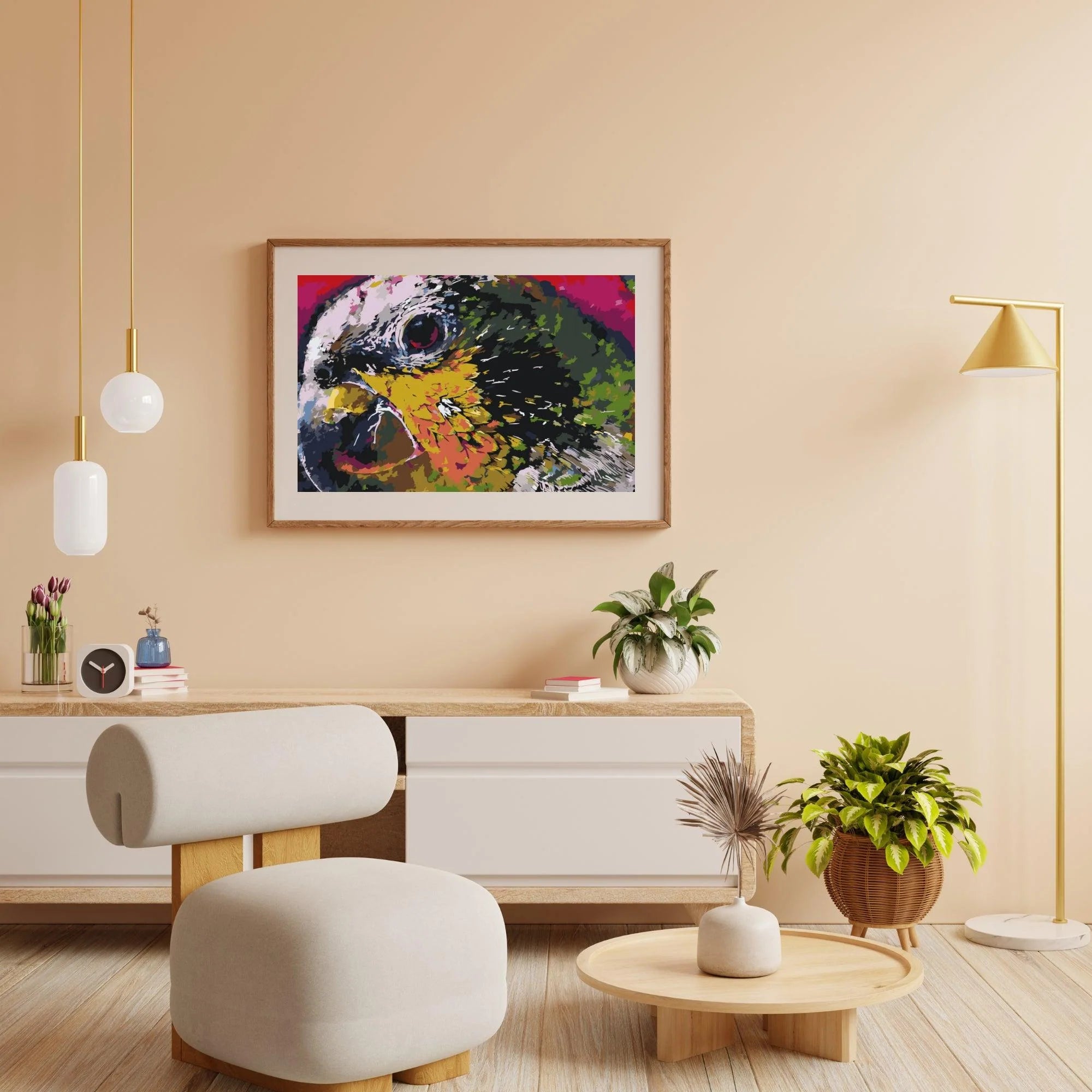 Diamond Painting - La tête d'un perroquet - SEOS®