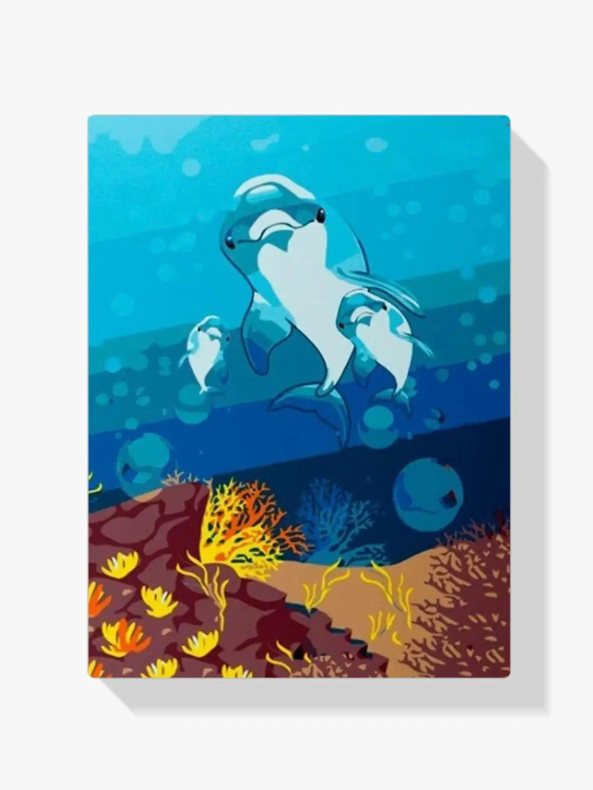 Diamond Painting - Famille de dauphins