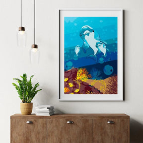 Diamond Painting - Famille de dauphins