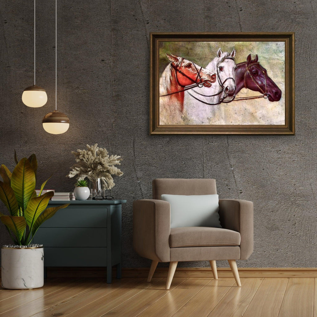 Diamond Painting - Trois Chevaux - SEOS®