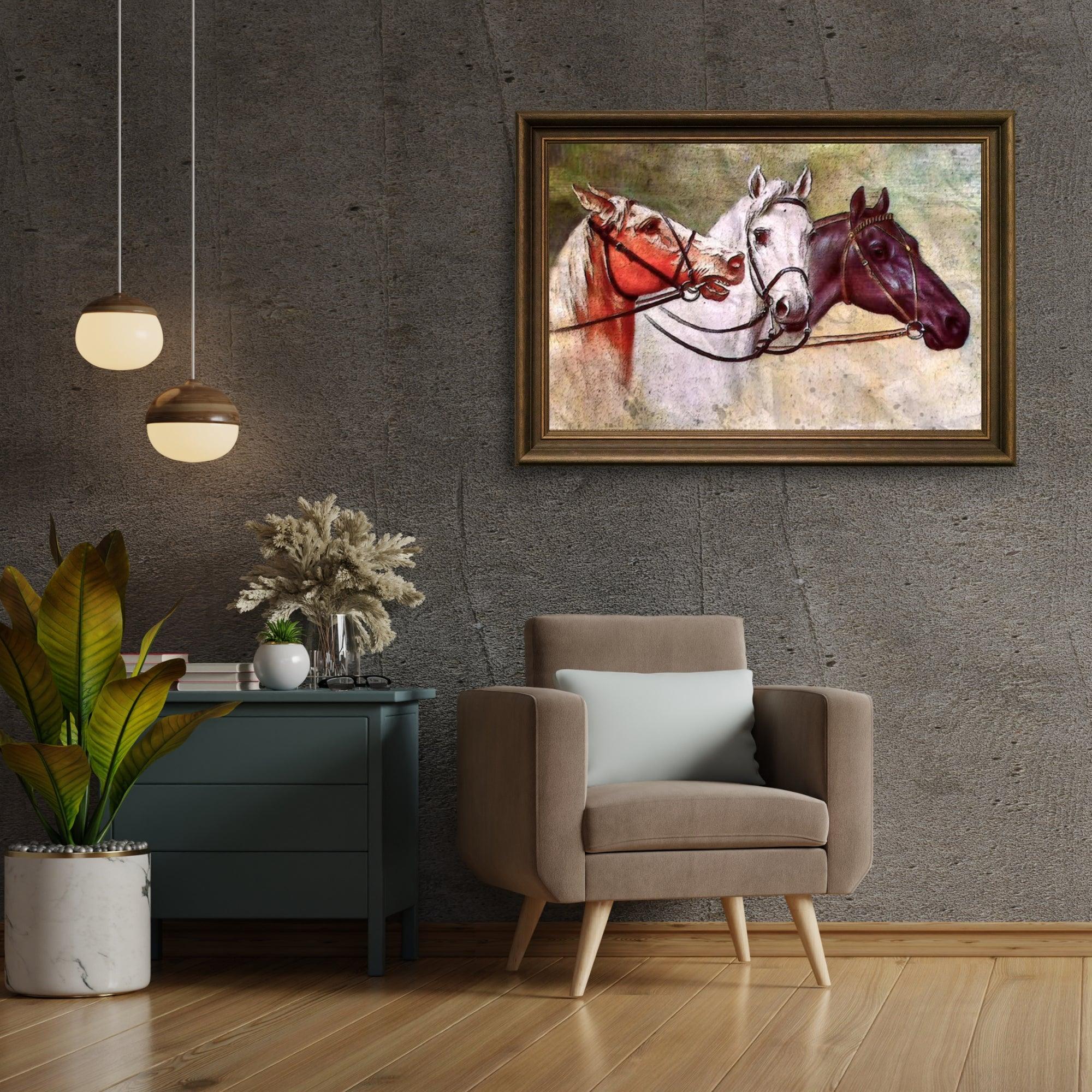 Diamond Painting - Trois Chevaux - SEOS®