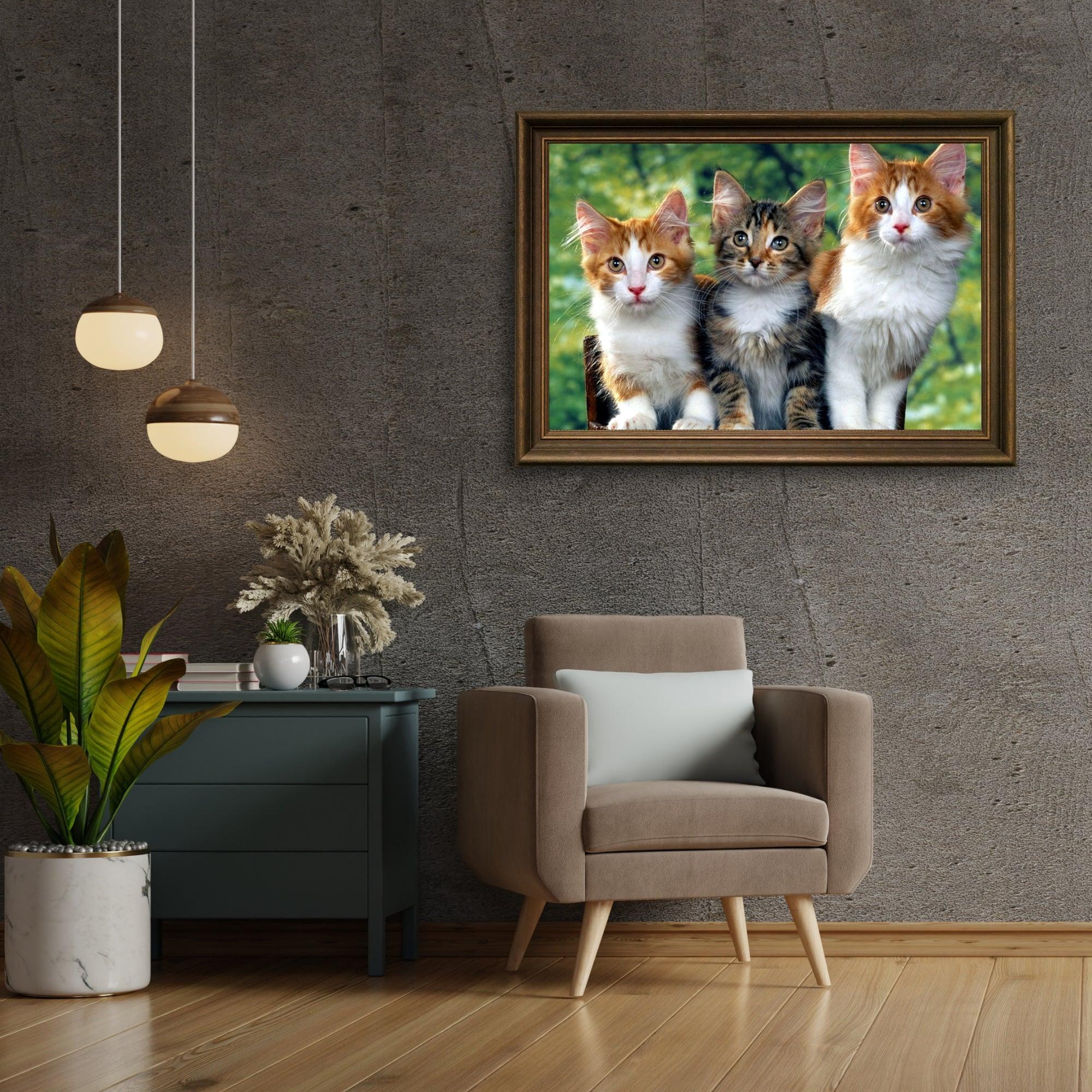 Diamond Painting - Trois chats - SEOS®
