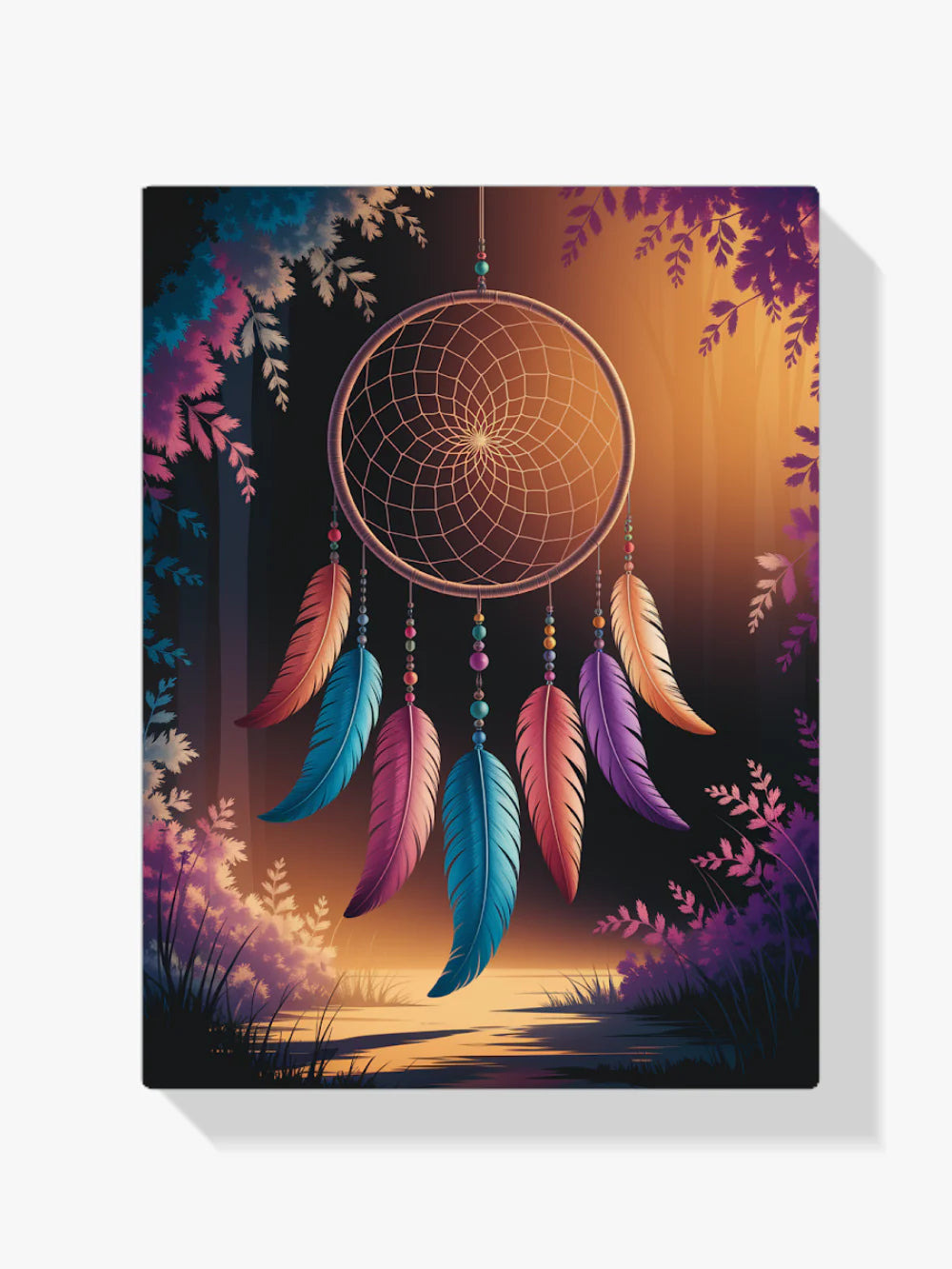 Diamond Painting - Attrape-rêves avec plumes et perles