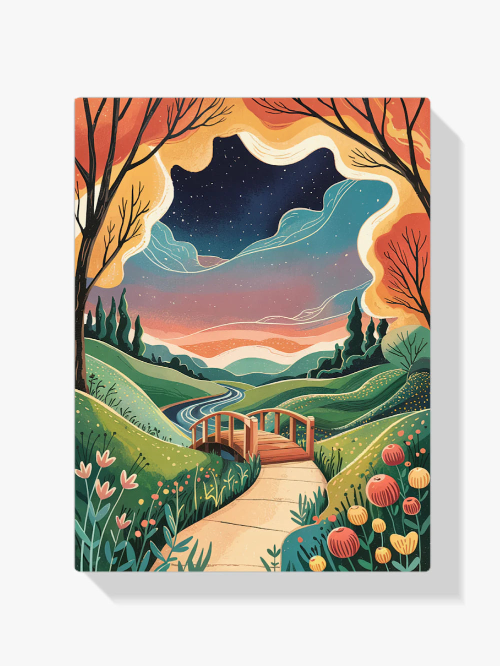 Diamond Painting - Paysage de rêve Pont