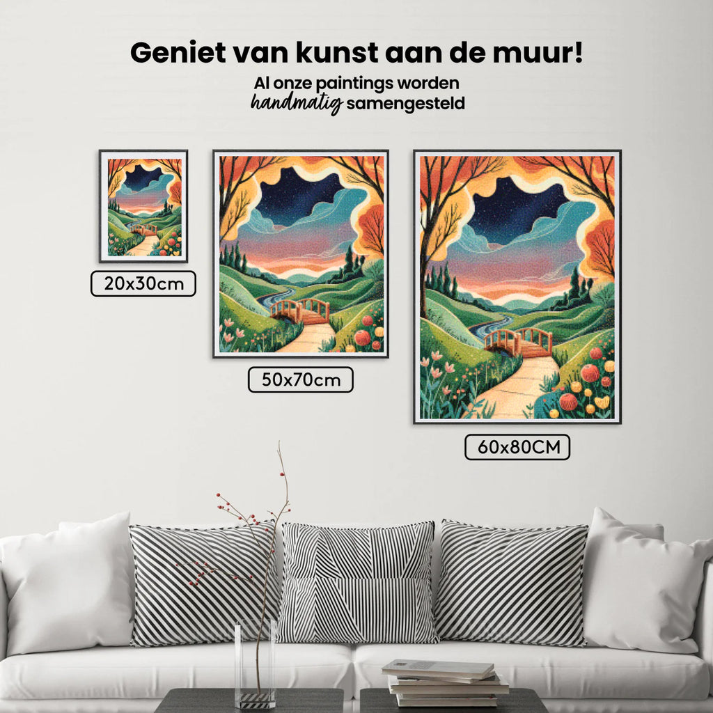Diamond Painting - Paysage de rêve Pont