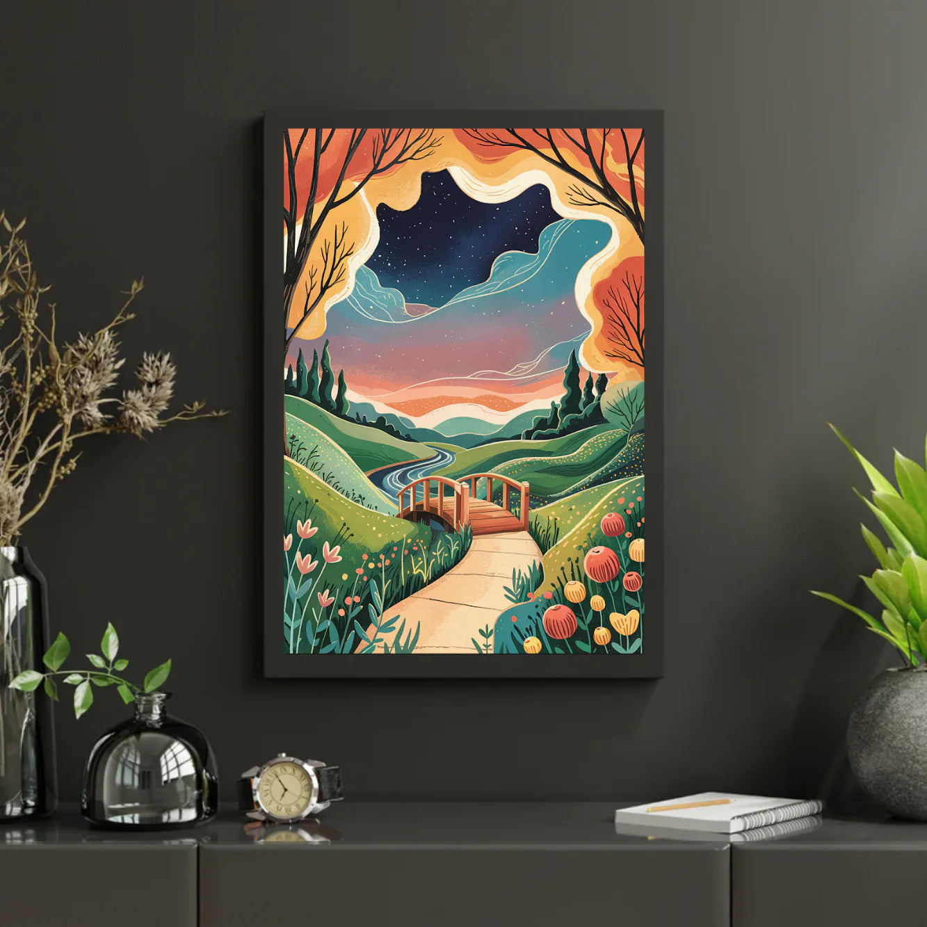 Diamond Painting - Paysage de rêve Pont