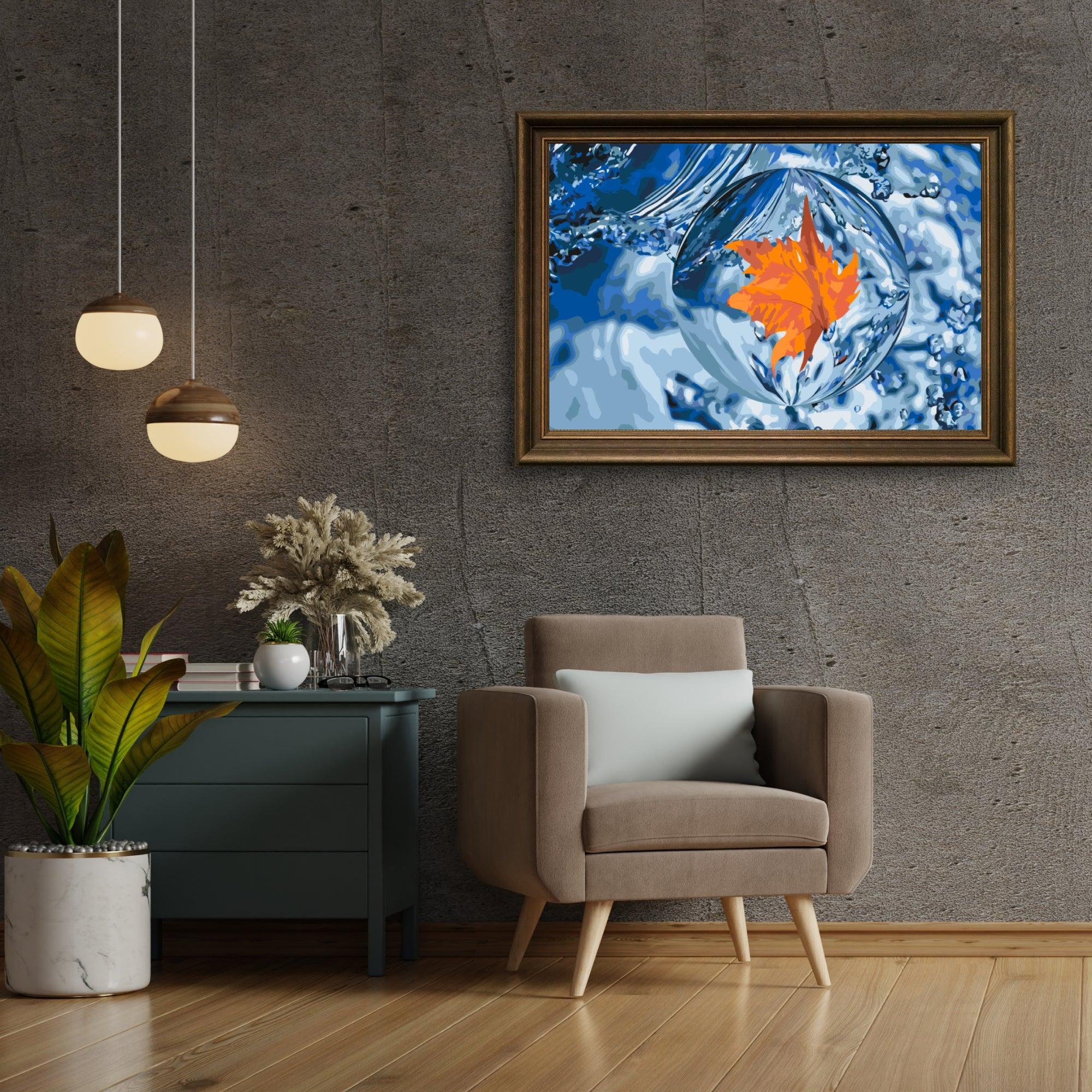 Diamond Painting - Une feuille dans une goutte - SEOS Shop ®