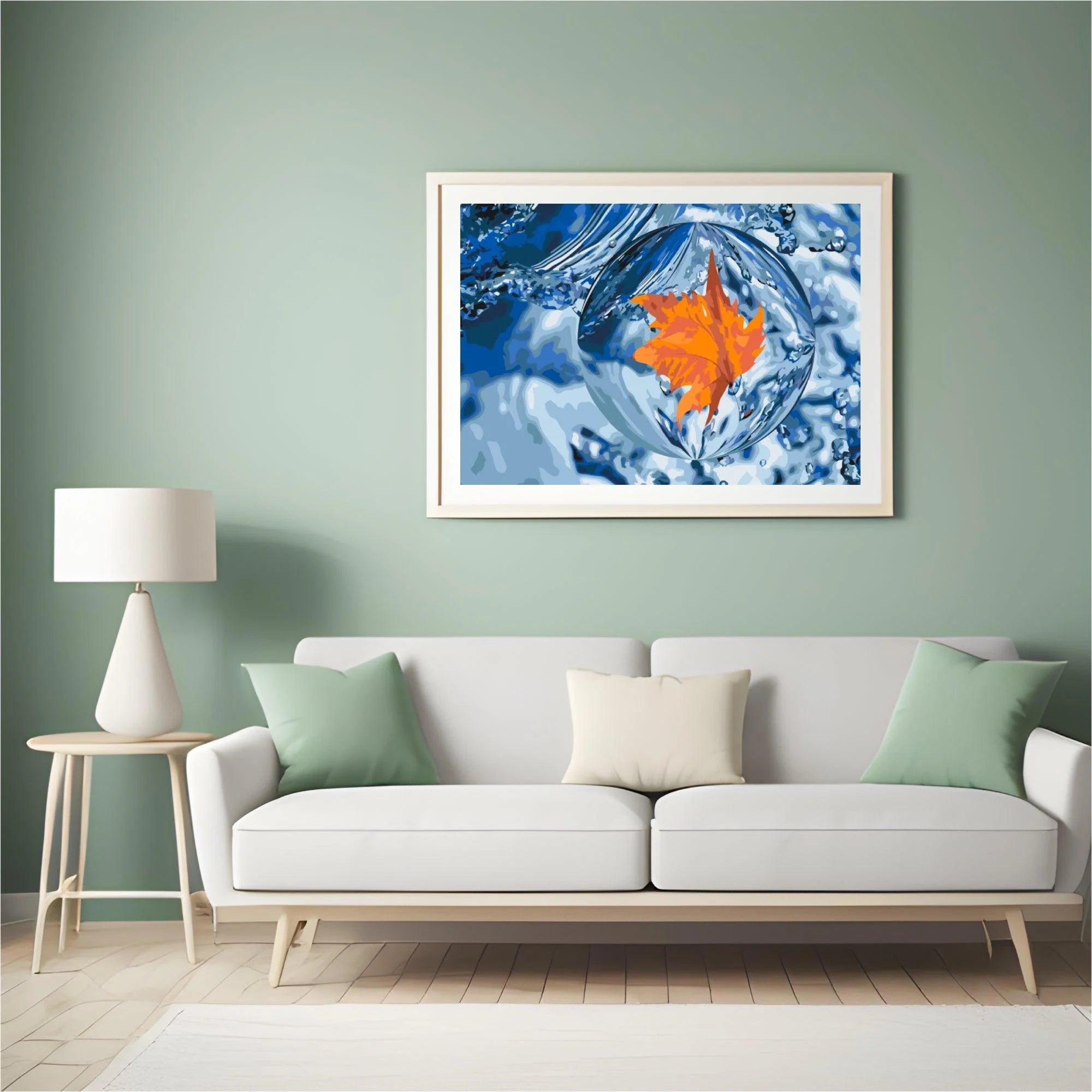 Diamond Painting - Une feuille dans une goutte - SEOS Shop ®