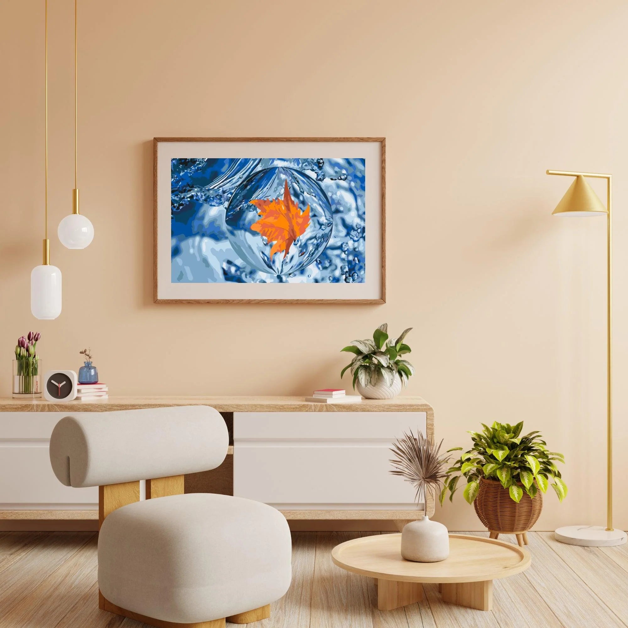 Diamond Painting - Une feuille dans une goutte - SEOS Shop ®