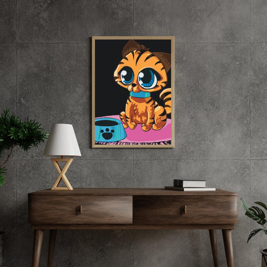 Diamond Painting - Un chat aux grands yeux - SEOS®