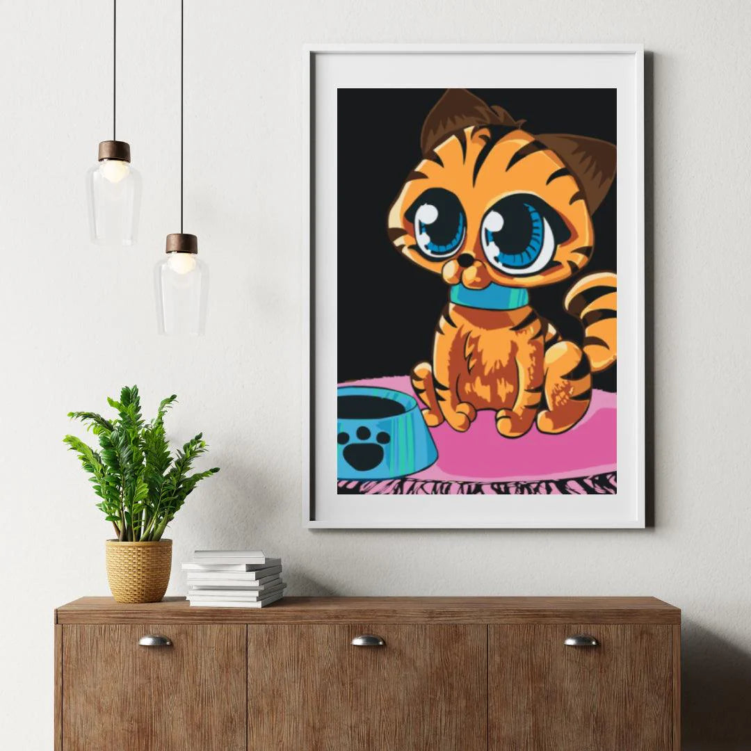 Diamond Painting - Un chat aux grands yeux - SEOS®