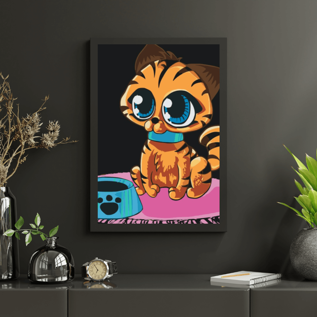 Diamond Painting - Un chat aux grands yeux - SEOS®