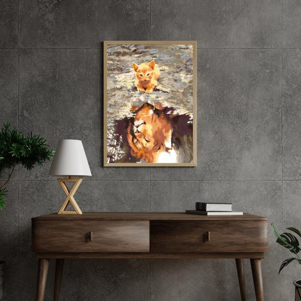 Diamond Painting - Un chaton ou un lion - SEOS®