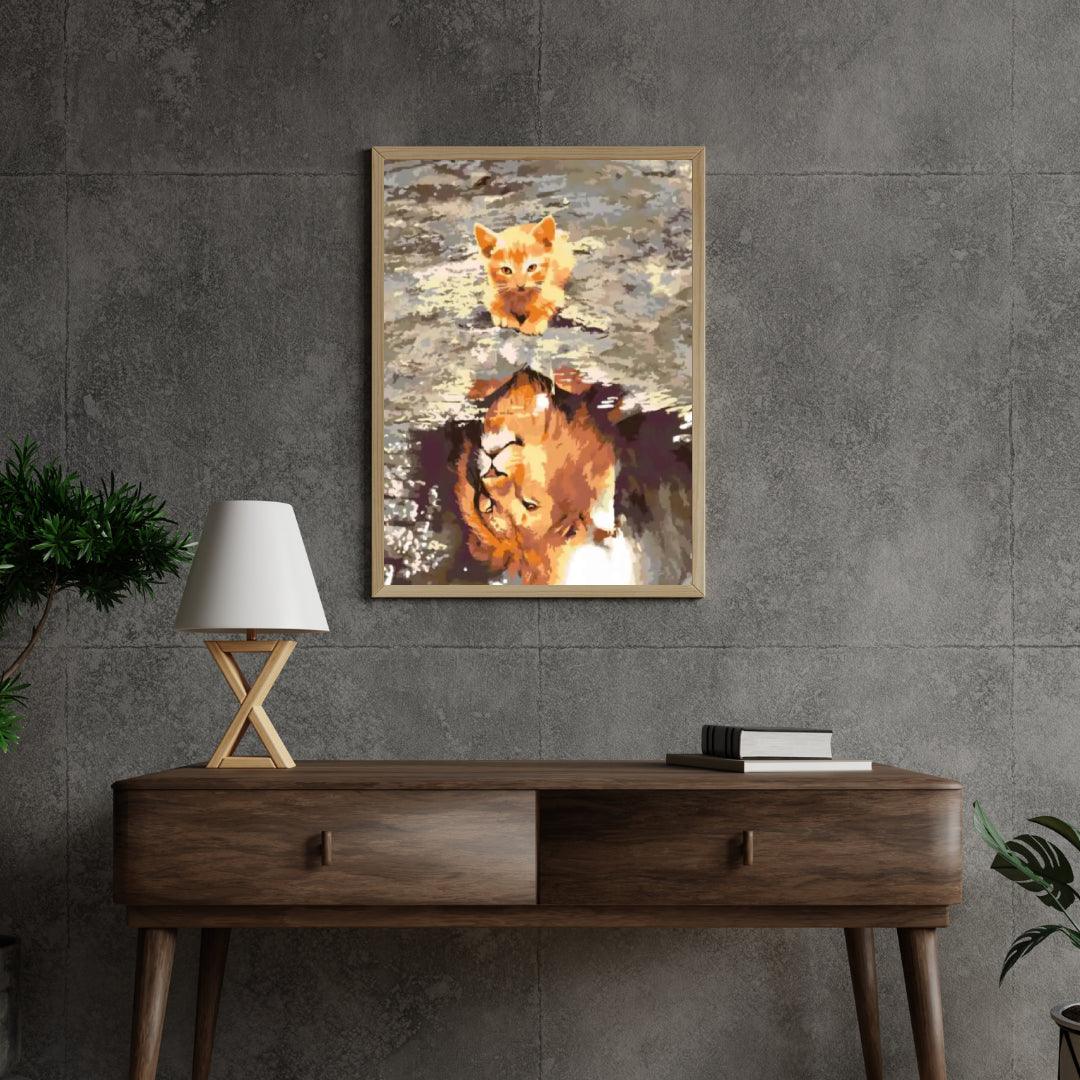 Diamond Painting - Un chaton ou un lion - SEOS®