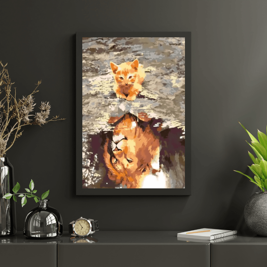 Diamond Painting - Un chaton ou un lion - SEOS®