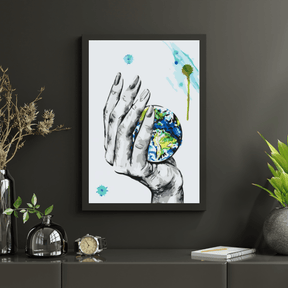 Diamond Painting - Une planète dans la main d'une femme - SEOS Shop ®