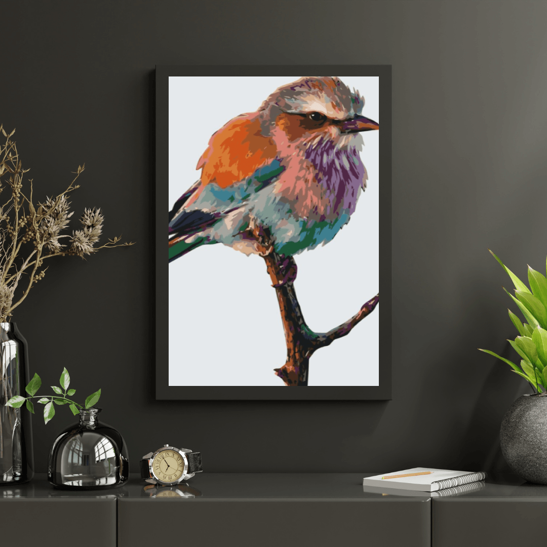 Diamond Painting - Un oiseau sur une branche - SEOS®