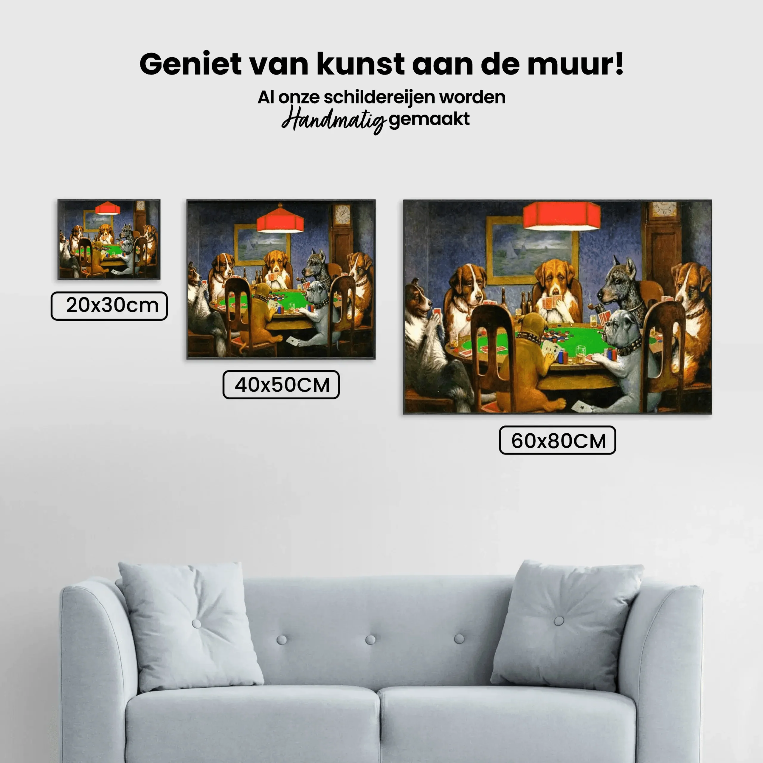 Diamond Painting - Un ami dans le besoin - Chiens jouant au poker