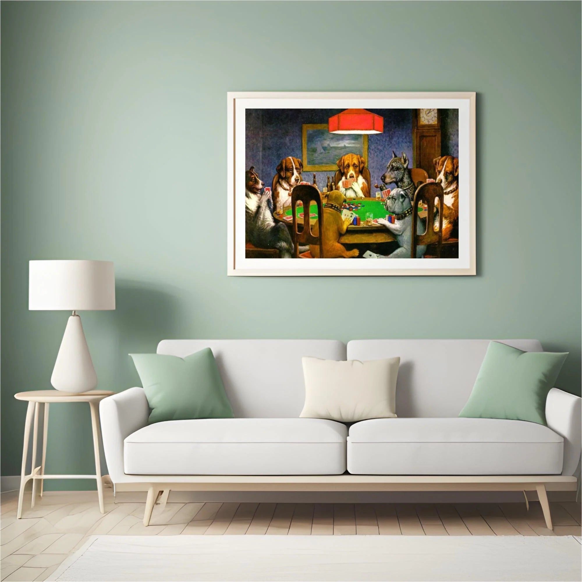 Diamond Painting - Un ami dans le besoin - Chiens jouant au poker