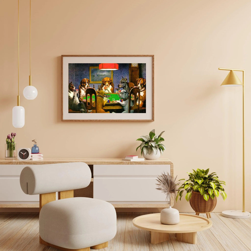 Diamond Painting - Un ami dans le besoin - Chiens jouant au poker