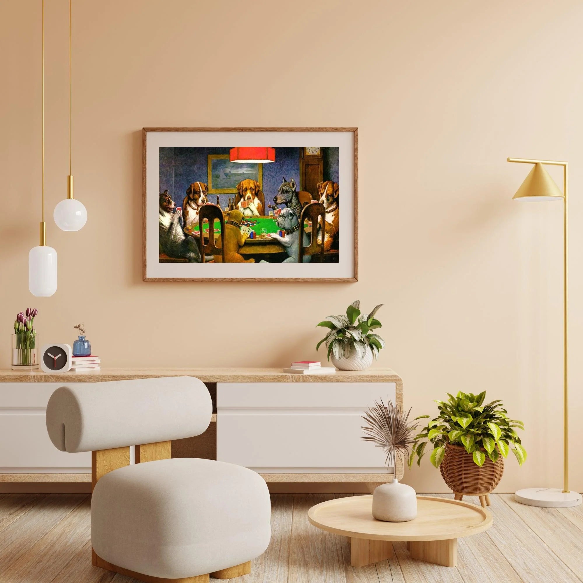 Diamond Painting - Un ami dans le besoin - Chiens jouant au poker