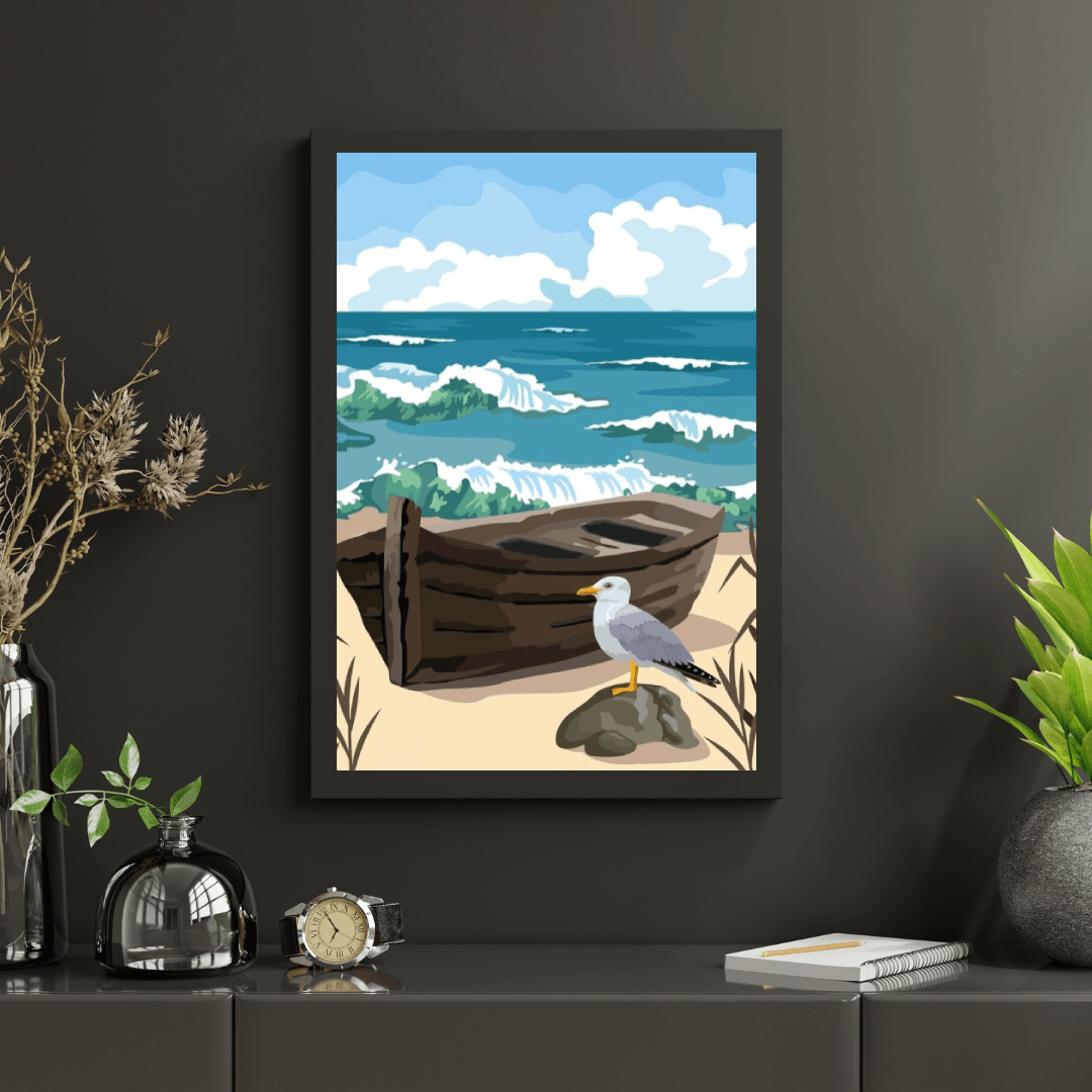 Diamond Painting - Goéland solitaire - SEOS®