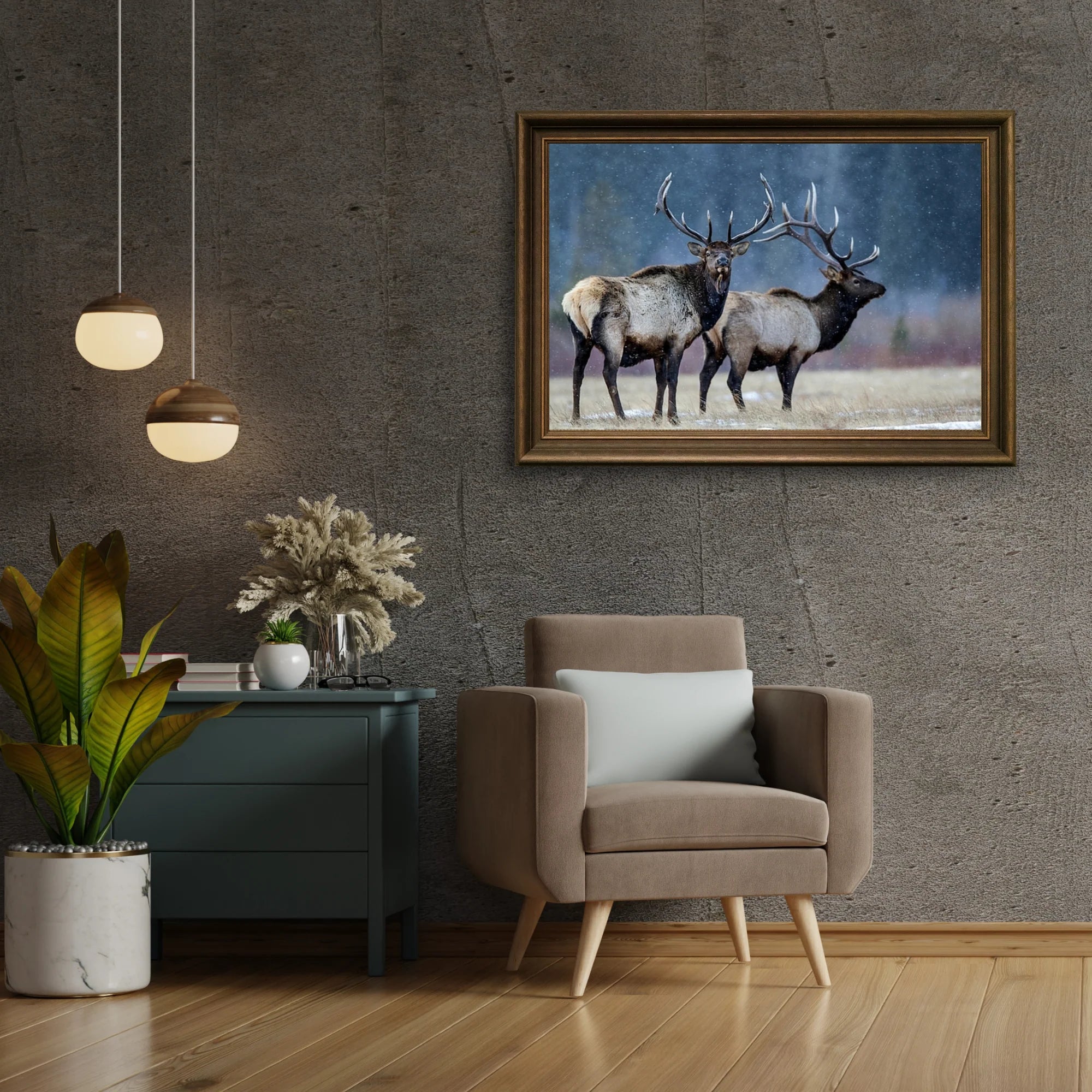 Diamond Painting - Première neige