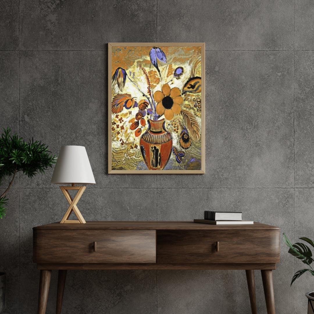 Diamond Painting - Vase étrusque avec des fleurs - SEOS Shop ®