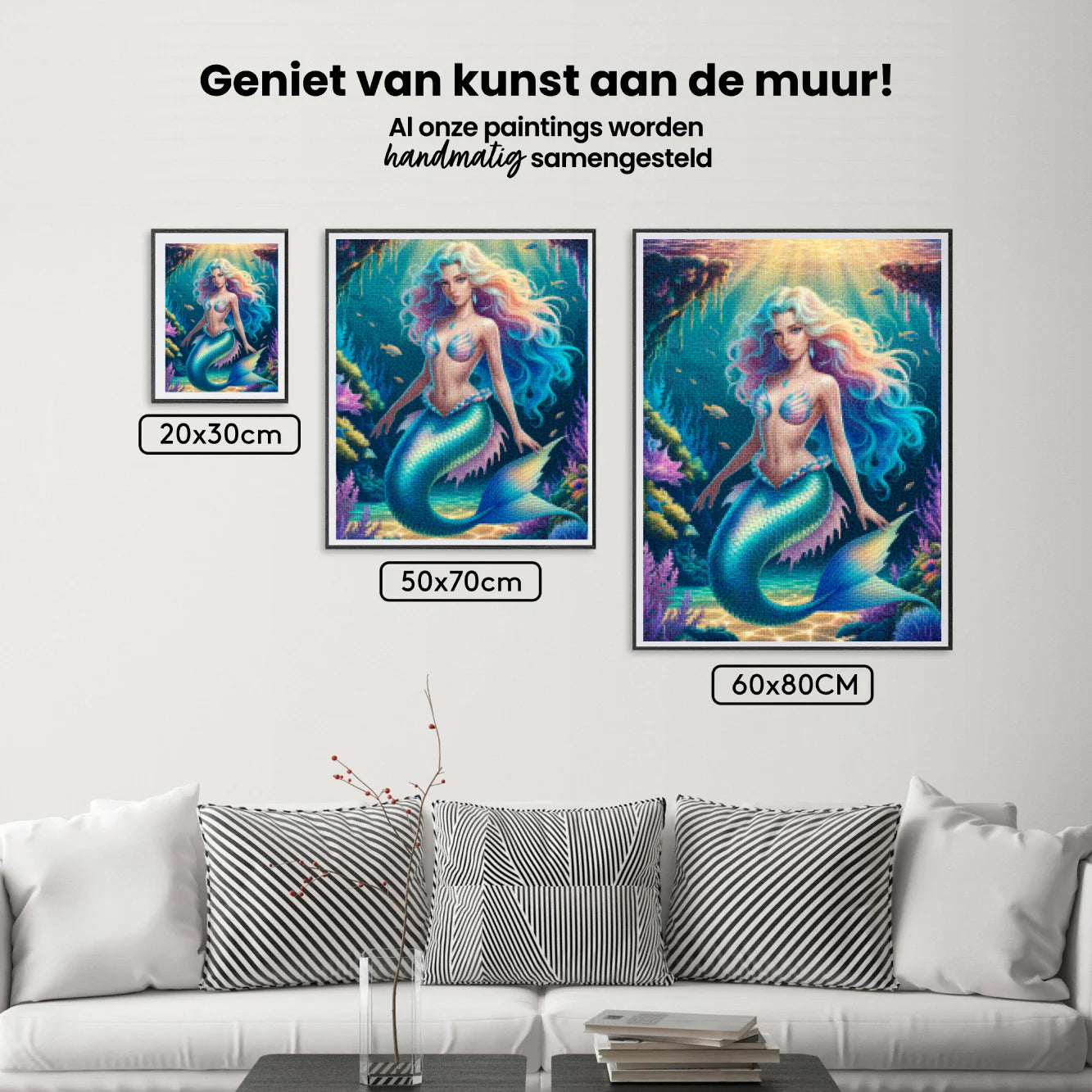 Diamond Painting - Sirène fantastique avec des écailles scintillantes
