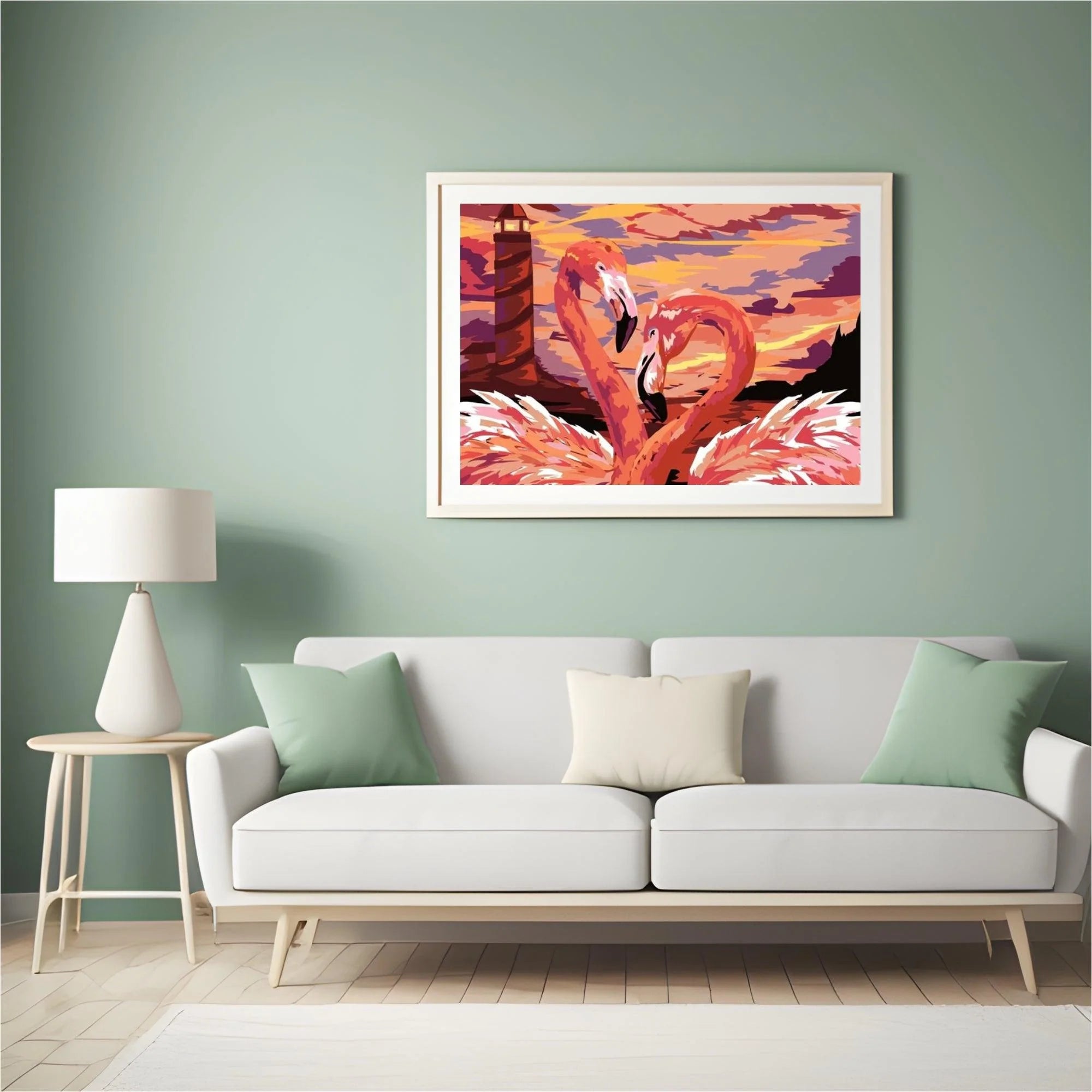 Diamond Painting - Flamant couple amoureux - SEOS®