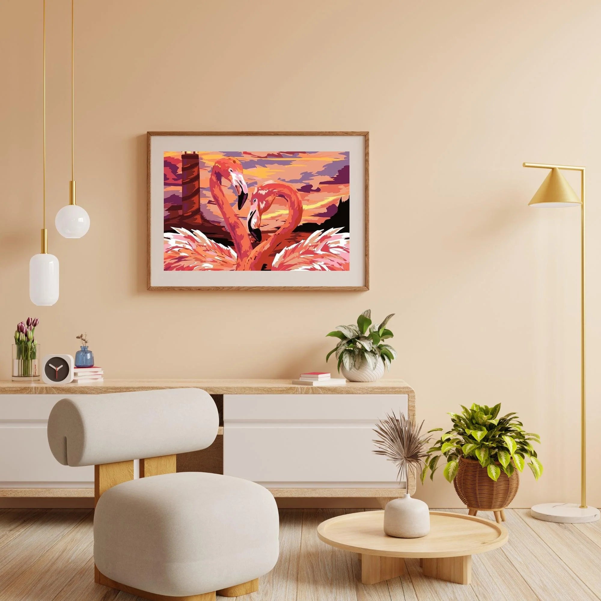 Diamond Painting - Flamant couple amoureux - SEOS®