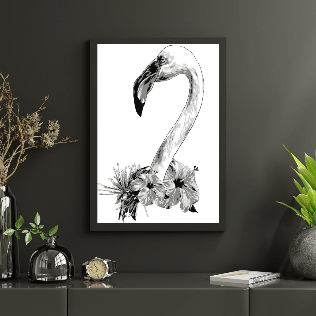 Diamond Painting - Tête de flamant - SEOS®