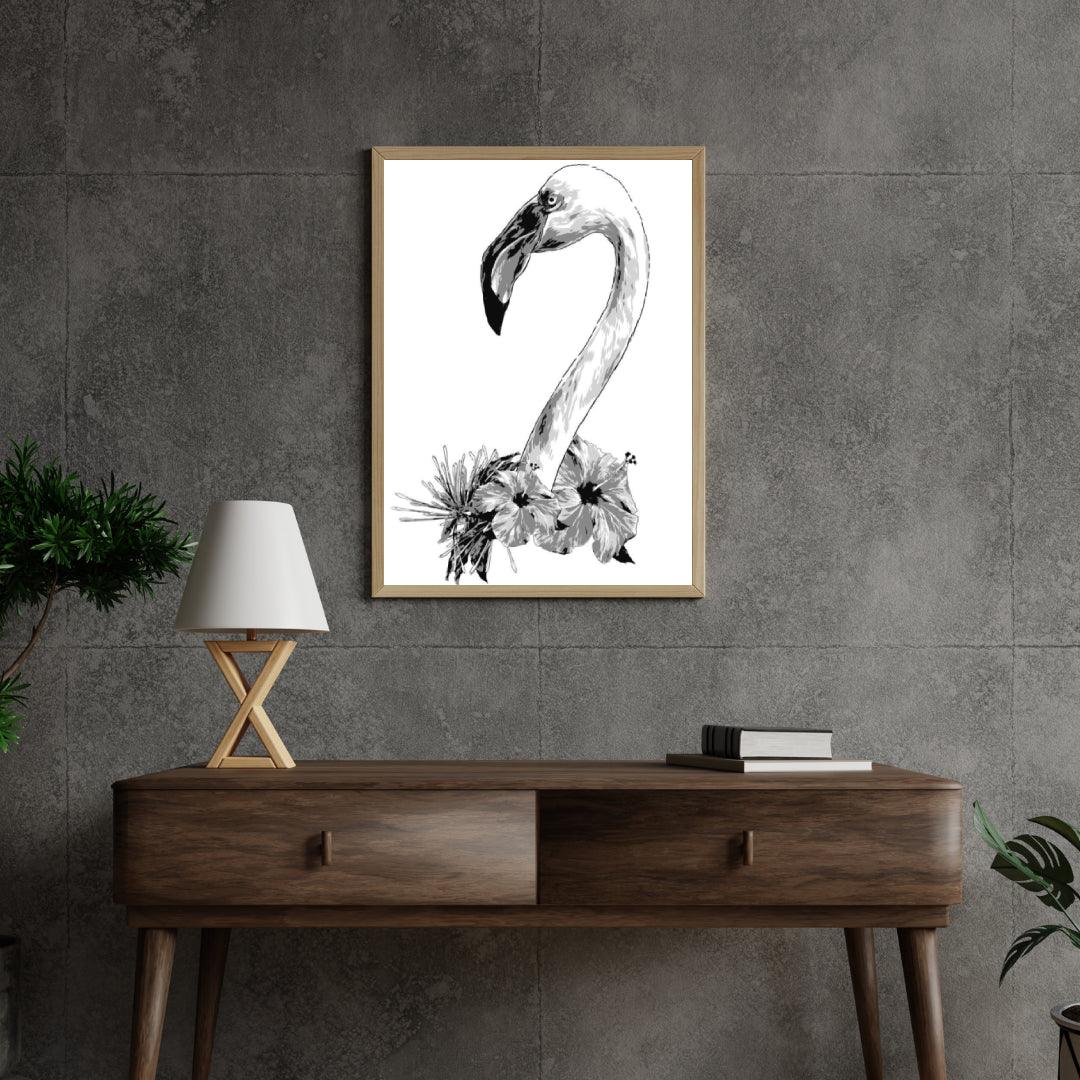 Diamond Painting - Tête de flamant - SEOS®