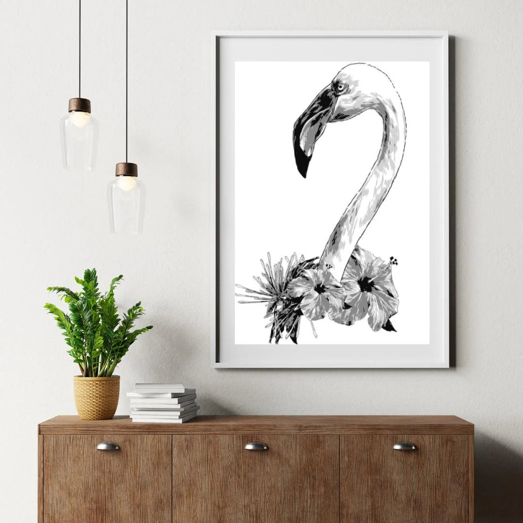Diamond Painting - Tête de flamant - SEOS®