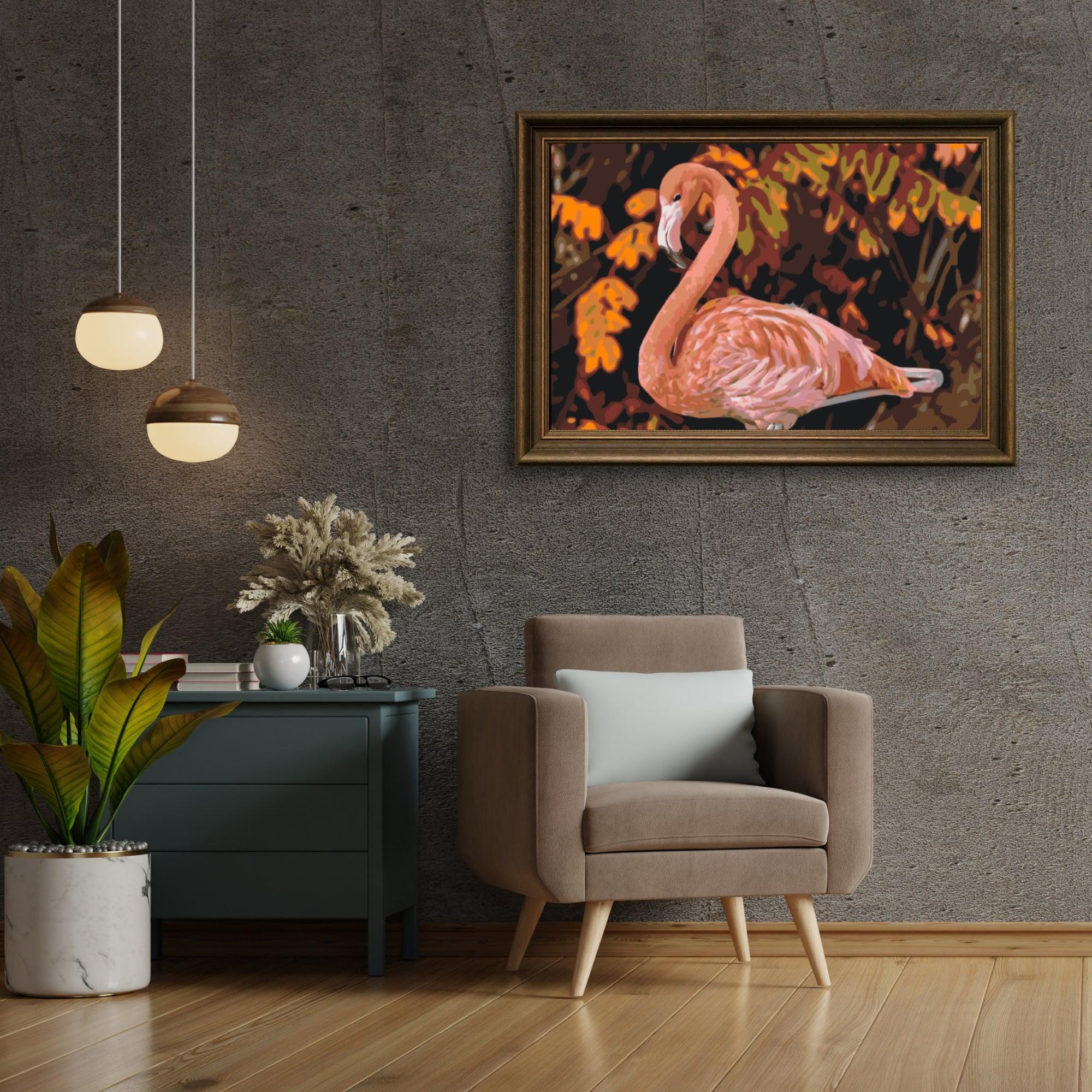 Diamond Painting - Flamant dans la nature - SEOS®